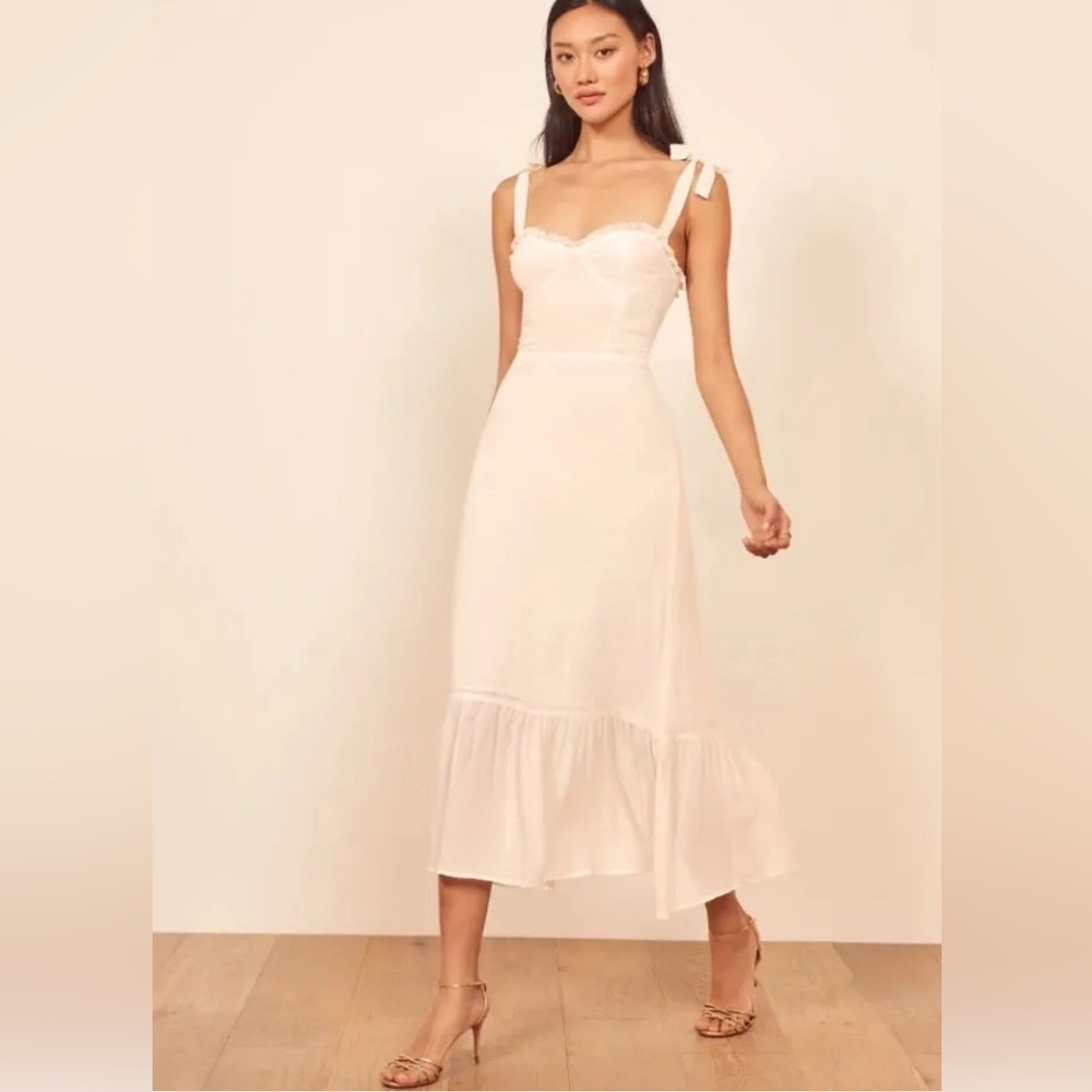 Reformation Nikita Ivory Midi Dress